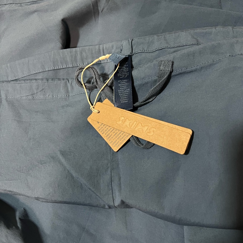 SKIMS Slate Blue Wide-Leg Pants
